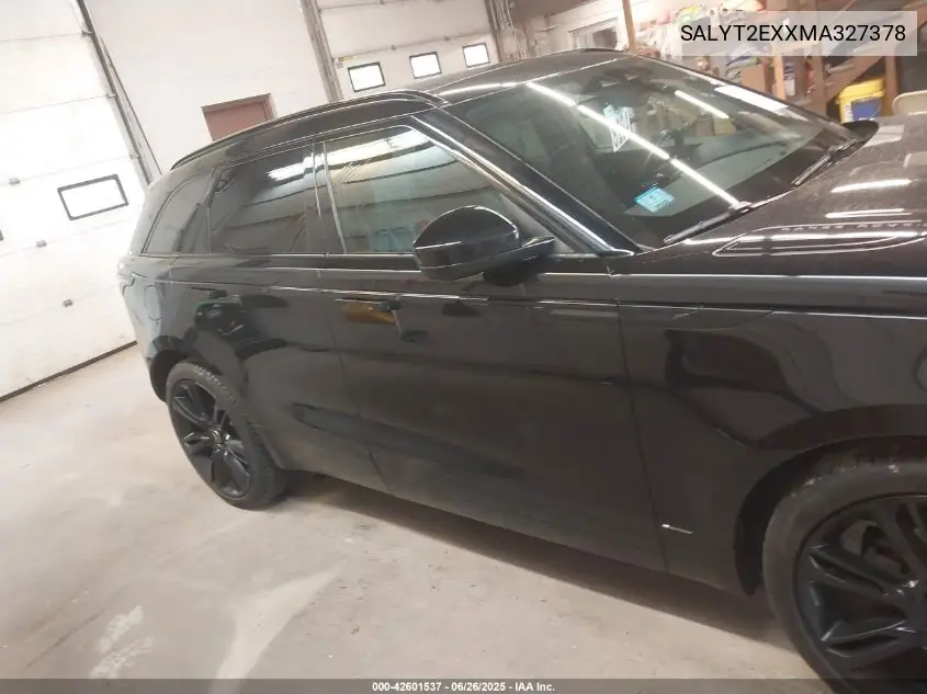 2021 Land Rover Range Rover Velar P250 R-Dynamic S VIN: SALYT2EXXMA327378 Lot: 42601537