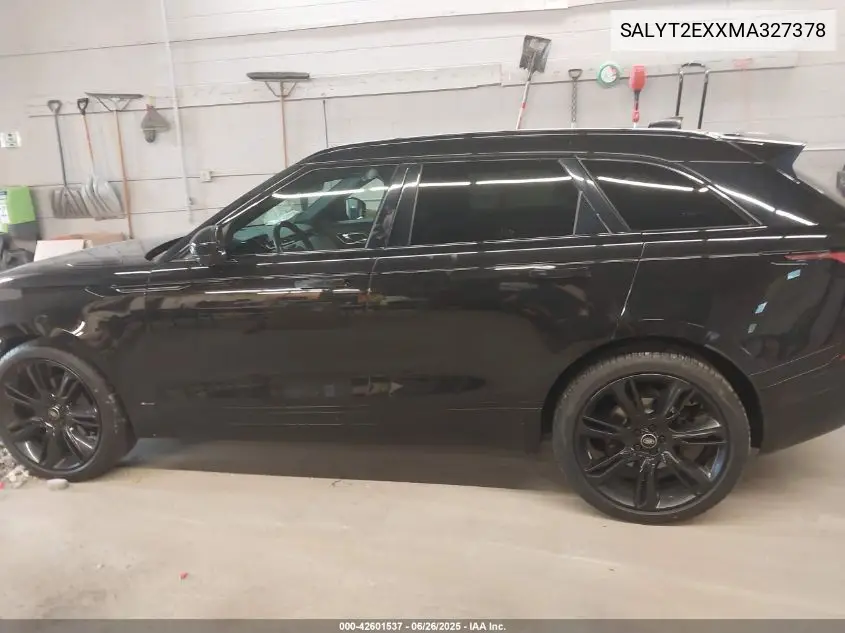 2021 Land Rover Range Rover Velar P250 R-Dynamic S VIN: SALYT2EXXMA327378 Lot: 42601537