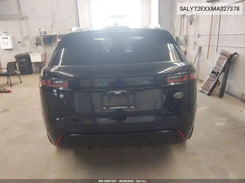 2021 Land Rover Range Rover Velar P250 R-Dynamic S VIN: SALYT2EXXMA327378 Lot: 42601537