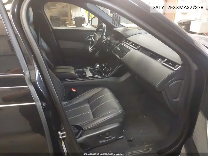 2021 Land Rover Range Rover Velar P250 R-Dynamic S VIN: SALYT2EXXMA327378 Lot: 42601537