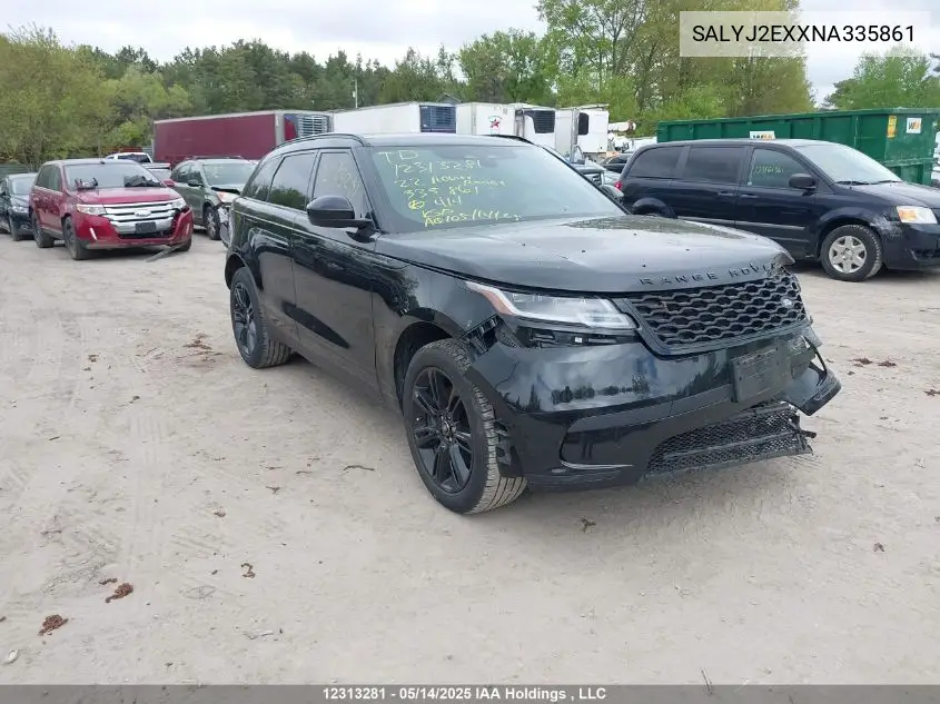 2022 Land Rover Range Rover Velar S VIN: SALYJ2EXXNA335861 Lot: 12313281