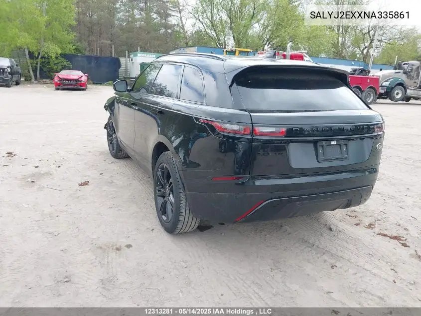 2022 Land Rover Range Rover Velar S VIN: SALYJ2EXXNA335861 Lot: 12313281