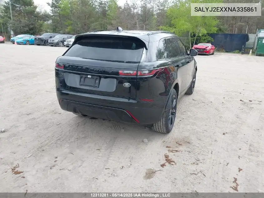 2022 Land Rover Range Rover Velar S VIN: SALYJ2EXXNA335861 Lot: 12313281
