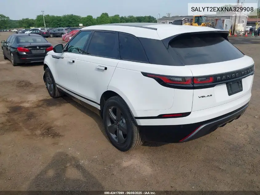 2022 Land Rover Range Rover Velar P250 R-Dynamic S VIN: SALYT2EXXNA329908 Lot: 42417069