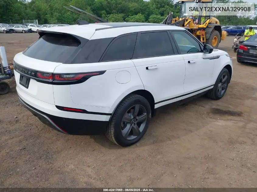2022 Land Rover Range Rover Velar P250 R-Dynamic S VIN: SALYT2EXXNA329908 Lot: 42417069