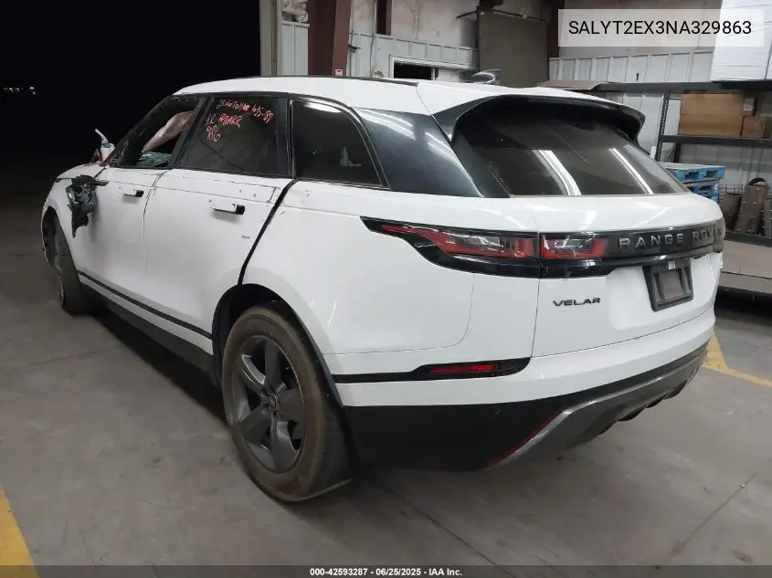 2022 Land Rover Range Rover Velar P250 R-Dynamic S VIN: SALYT2EX3NA329863 Lot: 42593287
