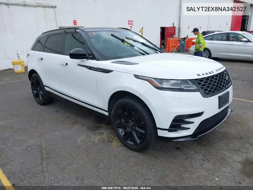 2022 Land Rover Range Rover Velar P250 R-Dynamic S VIN: SALYT2EX8NA342527 Lot: 42617018