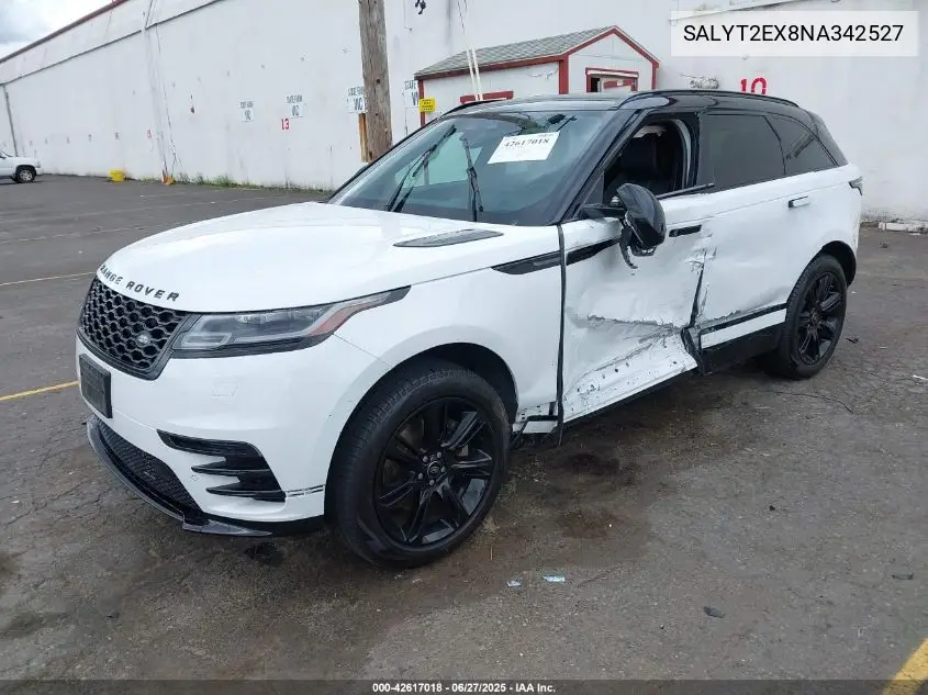 2022 Land Rover Range Rover Velar P250 R-Dynamic S VIN: SALYT2EX8NA342527 Lot: 42617018