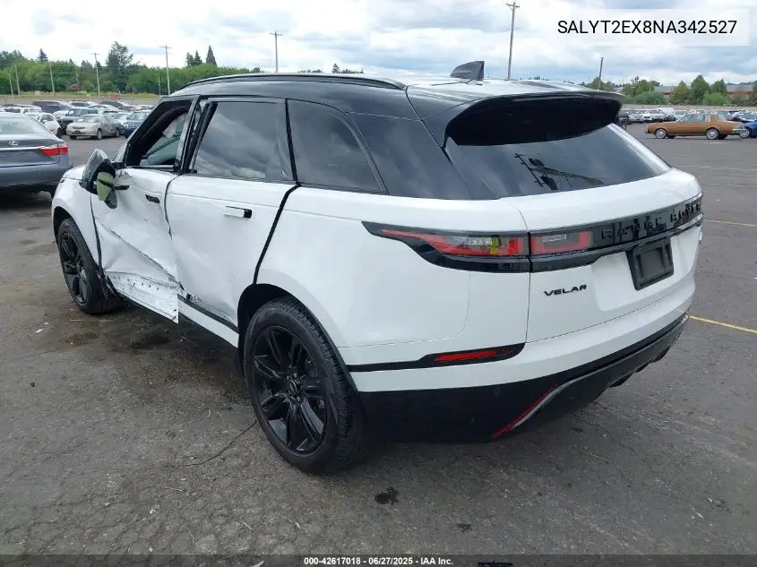 2022 Land Rover Range Rover Velar P250 R-Dynamic S VIN: SALYT2EX8NA342527 Lot: 42617018