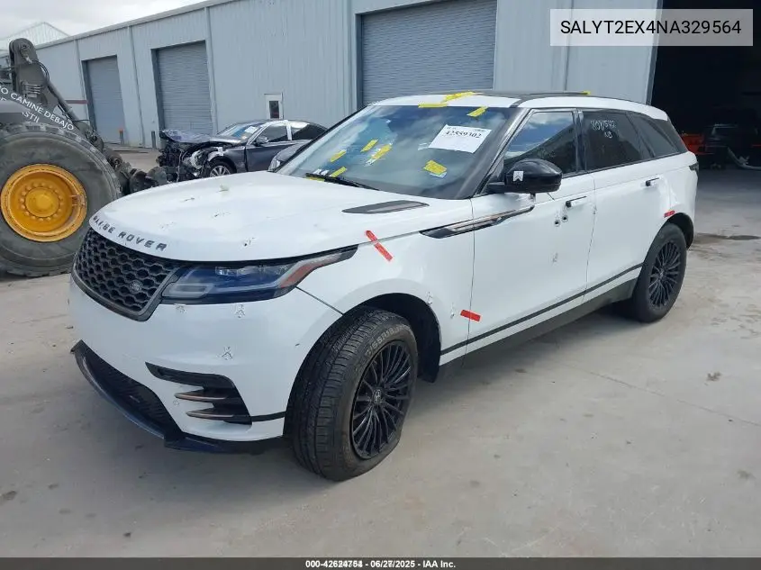 2022 Land Rover Range Rover Velar P250 R-Dynamic S VIN: SALYT2EX4NA329564 Lot: 42624754
