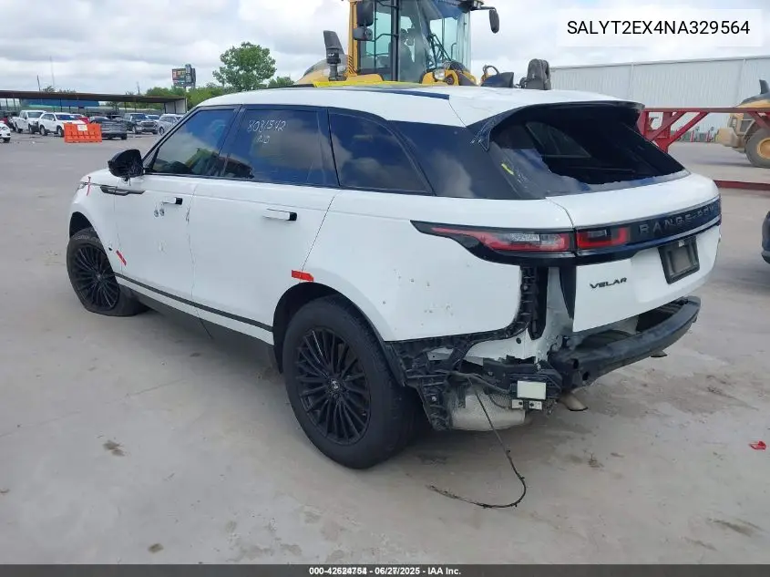 2022 Land Rover Range Rover Velar P250 R-Dynamic S VIN: SALYT2EX4NA329564 Lot: 42624754