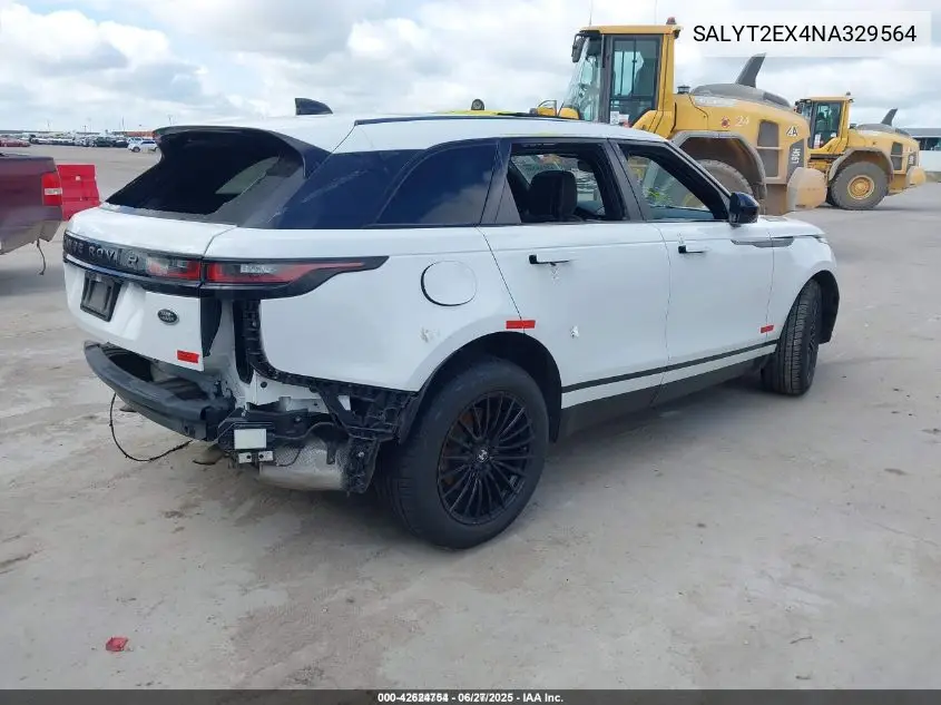 2022 Land Rover Range Rover Velar P250 R-Dynamic S VIN: SALYT2EX4NA329564 Lot: 42624754