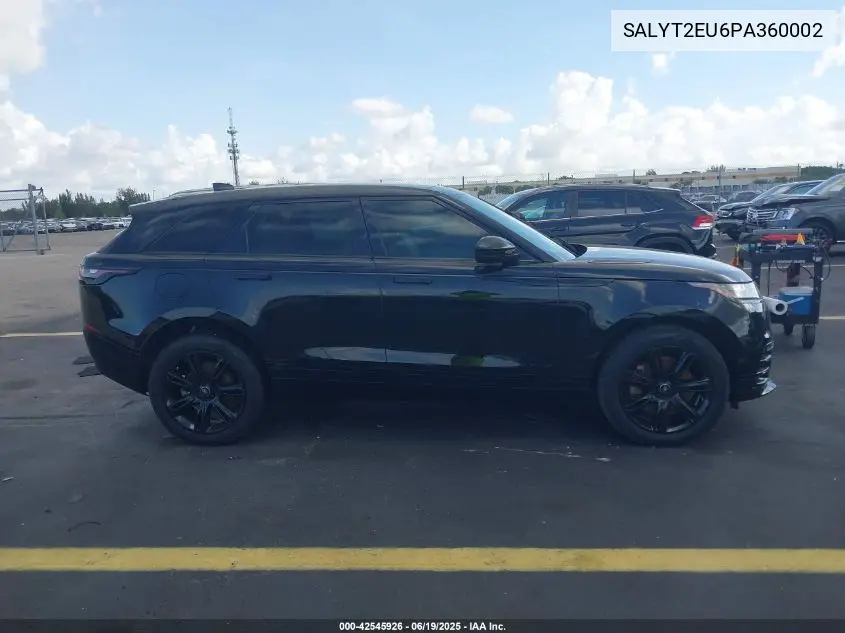 2023 Land Rover Range Rover Velar P340 R-Dynamic S Mhev VIN: SALYT2EU6PA360002 Lot: 42545926