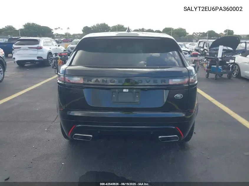 2023 Land Rover Range Rover Velar P340 R-Dynamic S Mhev VIN: SALYT2EU6PA360002 Lot: 42545926