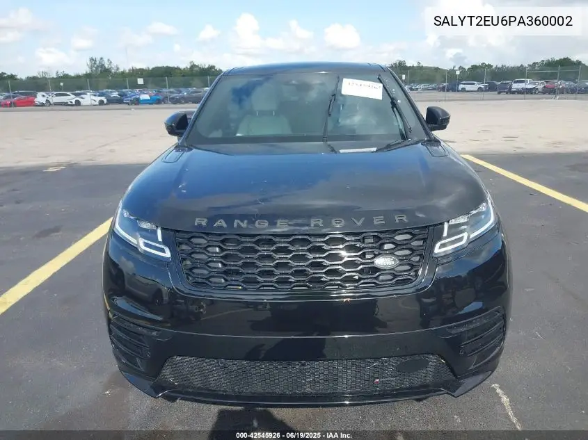 2023 Land Rover Range Rover Velar P340 R-Dynamic S Mhev VIN: SALYT2EU6PA360002 Lot: 42545926