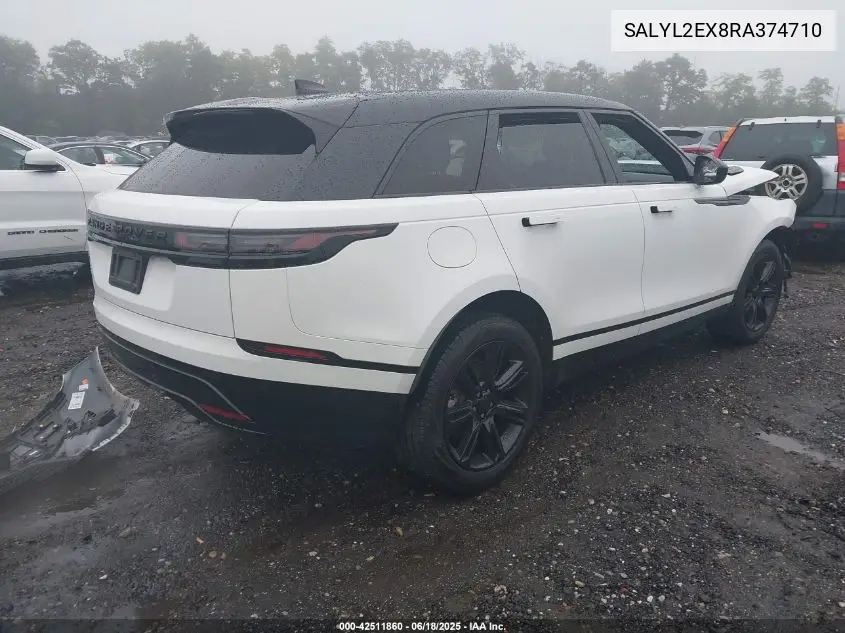2024 Land Rover Range Rover Velar P250 Dynamic Se VIN: SALYL2EX8RA374710 Lot: 42511860