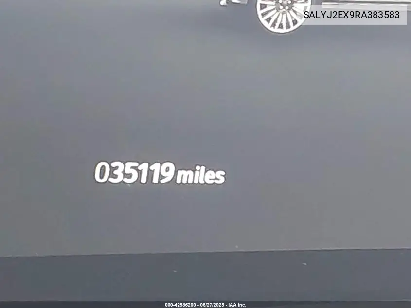 2024 Land Rover Range Rover Velar P250 S VIN: SALYJ2EX9RA383583 Lot: 42586200