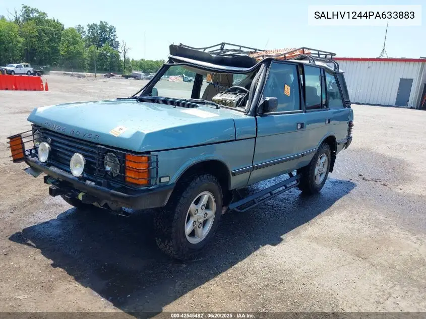 1993 Land Rover Range Rover VIN: SALHV1244PA633883 Lot: 42545482