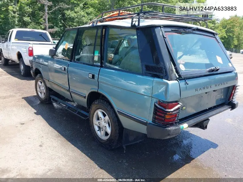 1993 Land Rover Range Rover VIN: SALHV1244PA633883 Lot: 42545482