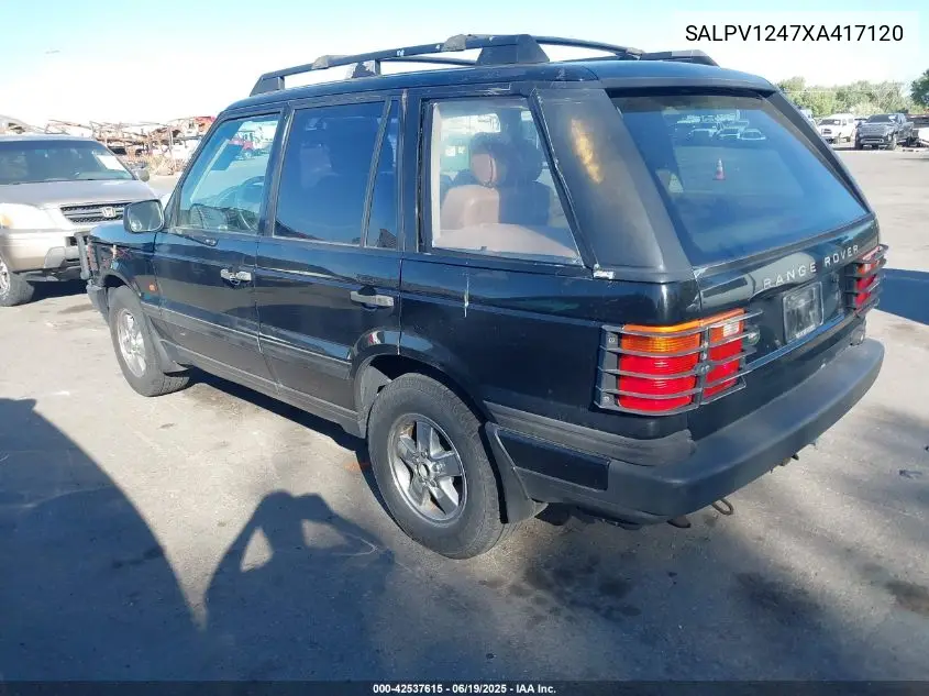 1999 Land Rover Range Rover 4.0 Se VIN: SALPV1247XA417120 Lot: 42537615