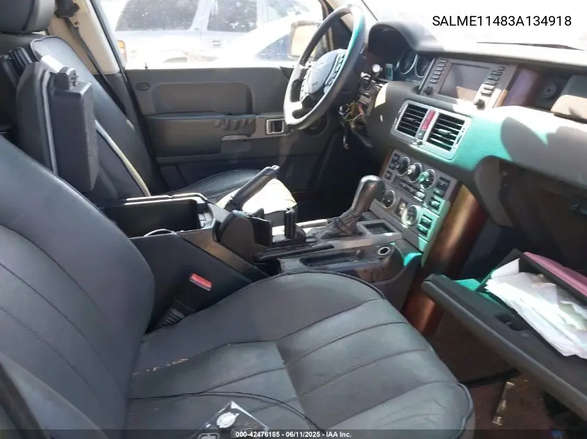 2003 Land Rover Range Rover Hse VIN: SALME11483A134918 Lot: 42476185