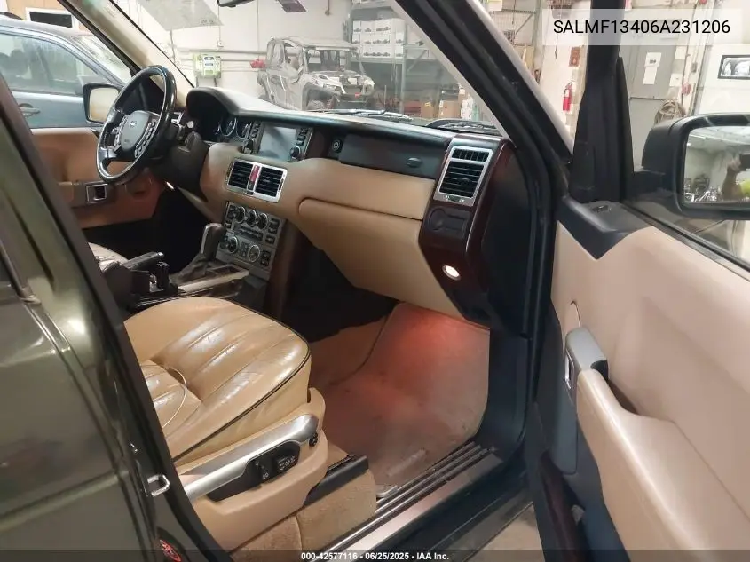 2006 Land Rover Range Rover Supercharged VIN: SALMF13406A231206 Lot: 42577116