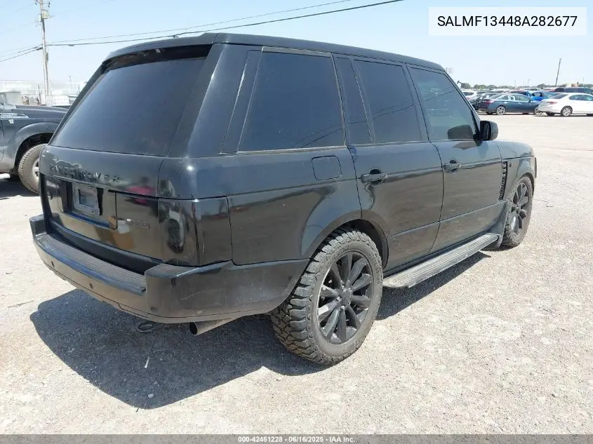 2008 Land Rover Range Rover Supercharged VIN: SALMF13448A282677 Lot: 42461228
