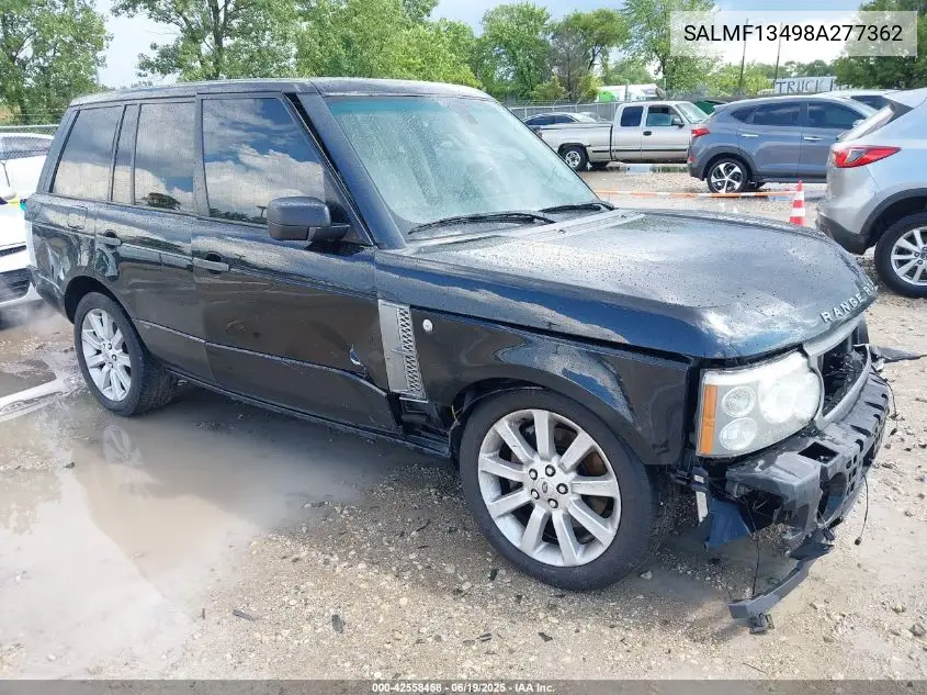 2008 Land Rover Range Rover Supercharged VIN: SALMF13498A277362 Lot: 42558458