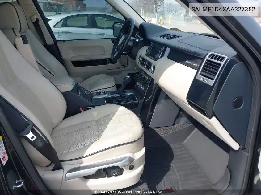 2010 Land Rover Range Rover Hse VIN: SALMF1D4XAA327352 Lot: 41797185