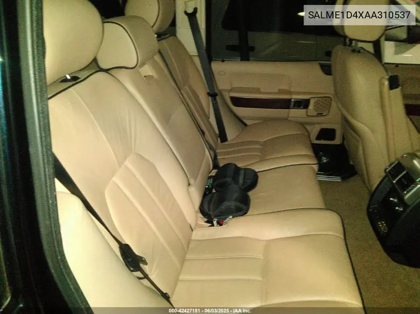 2010 Land Rover Range Rover Hse VIN: SALME1D4XAA310537 Lot: 42427151