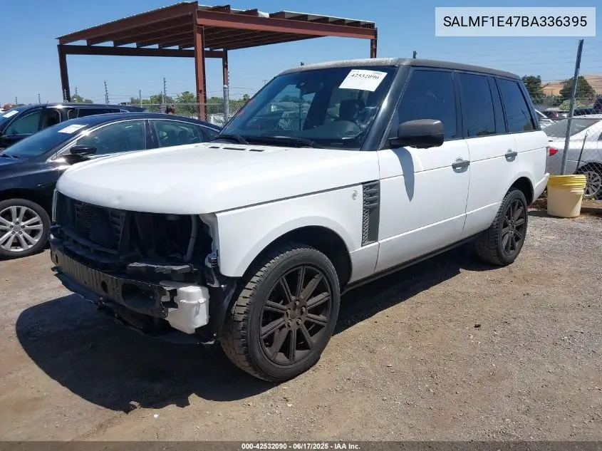 2011 Land Rover Range Rover Supercharged VIN: SALMF1E47BA336395 Lot: 42532090
