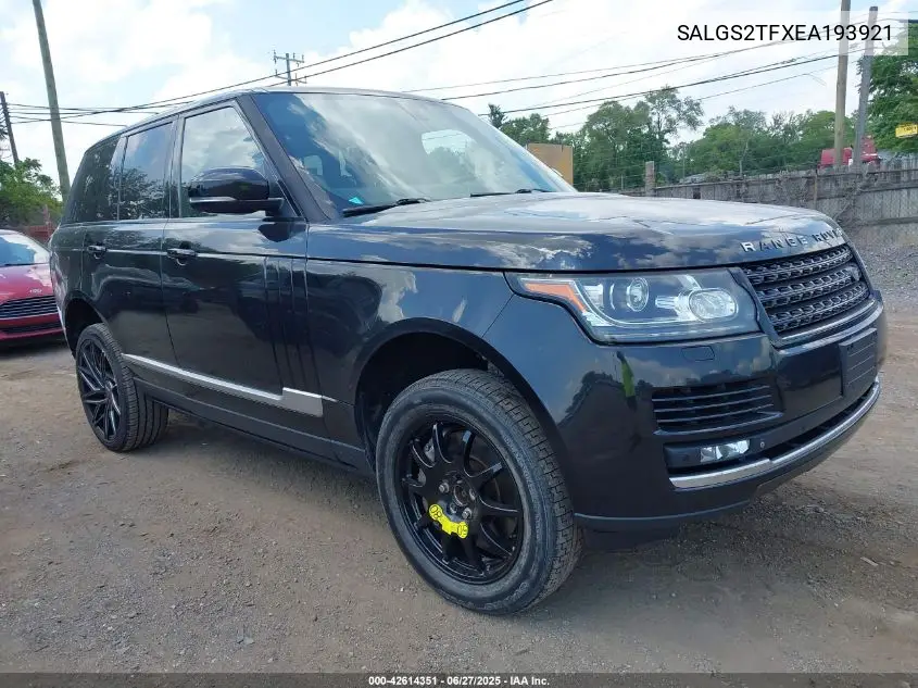 2014 Land Rover Range Rover 5.0L V8 Supercharged/5.0L V8 Supercharged Ebony Edition VIN: SALGS2TFXEA193921 Lot: 42614351