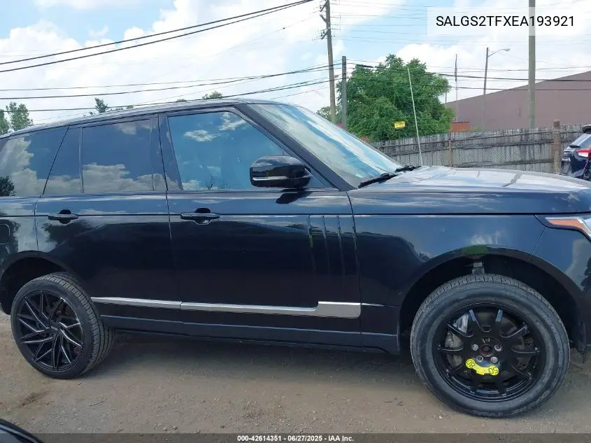 2014 Land Rover Range Rover 5.0L V8 Supercharged/5.0L V8 Supercharged Ebony Edition VIN: SALGS2TFXEA193921 Lot: 42614351