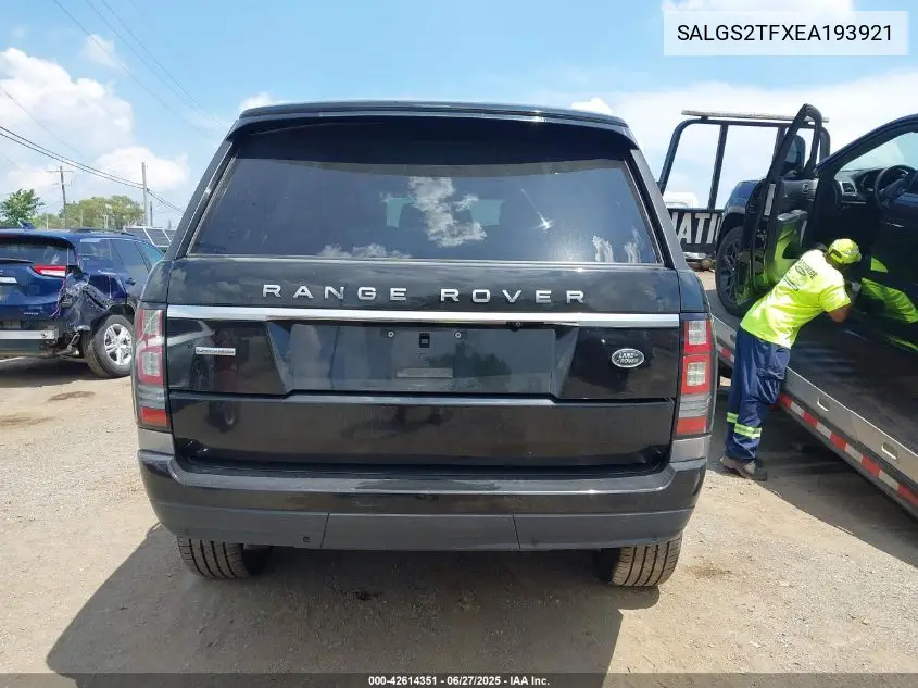2014 Land Rover Range Rover 5.0L V8 Supercharged/5.0L V8 Supercharged Ebony Edition VIN: SALGS2TFXEA193921 Lot: 42614351