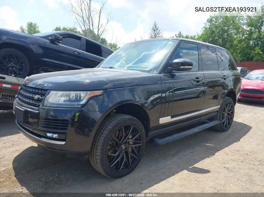 2014 Land Rover Range Rover 5.0L V8 Supercharged/5.0L V8 Supercharged Ebony Edition VIN: SALGS2TFXEA193921 Lot: 42614351