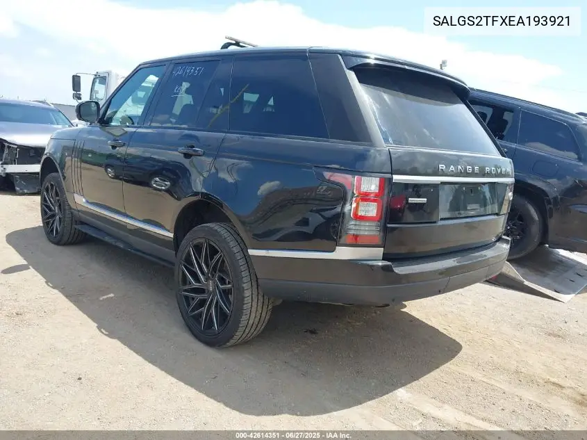 2014 Land Rover Range Rover 5.0L V8 Supercharged/5.0L V8 Supercharged Ebony Edition VIN: SALGS2TFXEA193921 Lot: 42614351