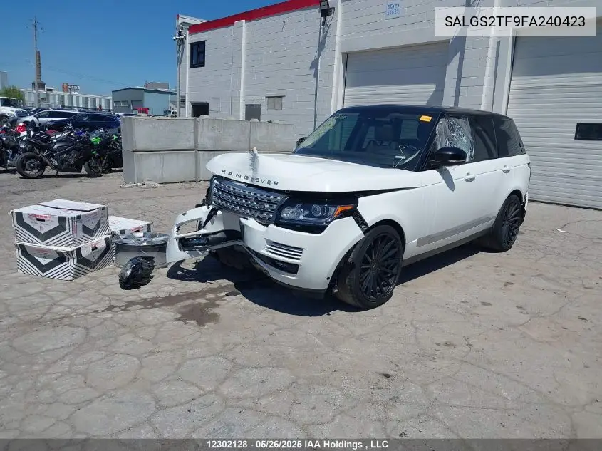 2015 Land Rover Range Rover Supercharged VIN: SALGS2TF9FA240423 Lot: 12302128