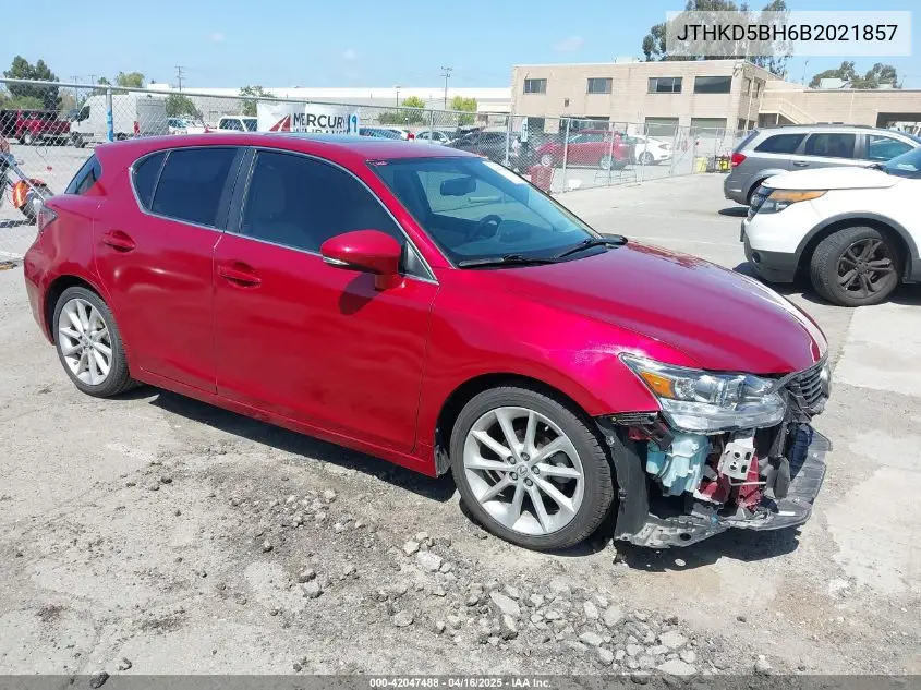 2011 Lexus Ct 200H Premium VIN: JTHKD5BH6B2021857 Lot: 42047488