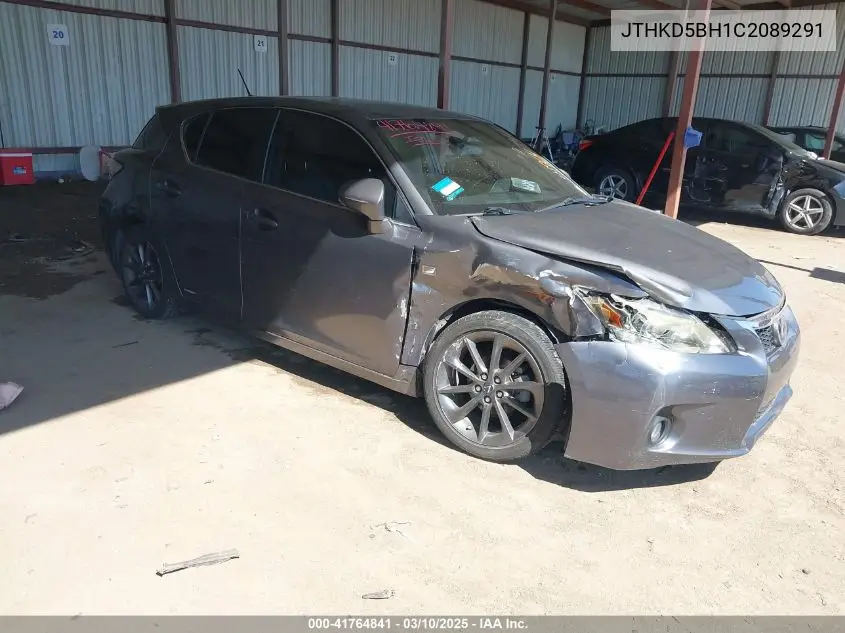 2012 Lexus Ct 200H Premium VIN: JTHKD5BH1C2089291 Lot: 41764841