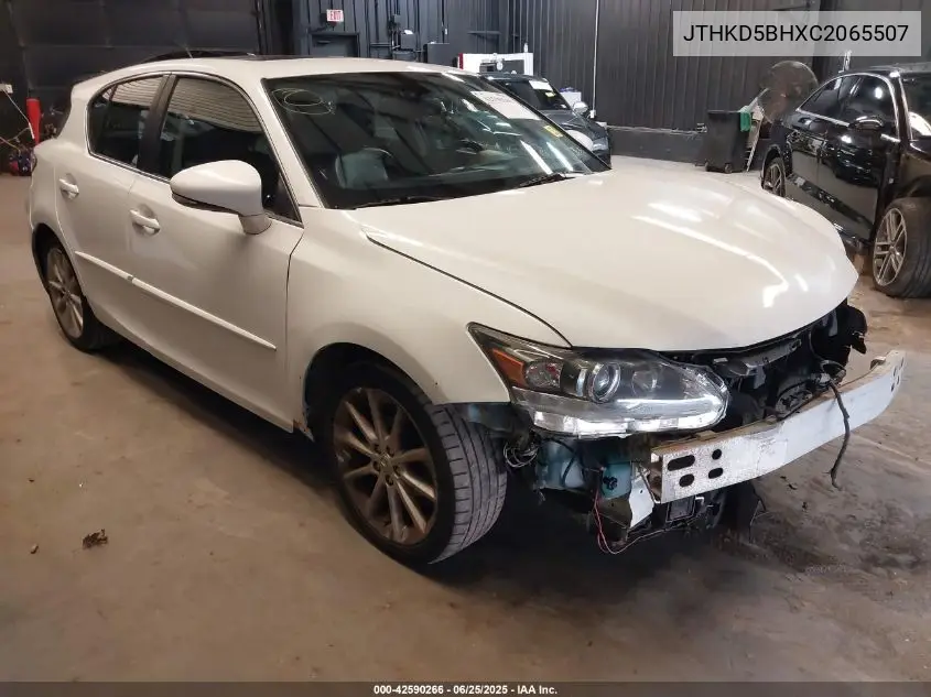 2012 Lexus Ct 200H Premium VIN: JTHKD5BHXC2065507 Lot: 42590266