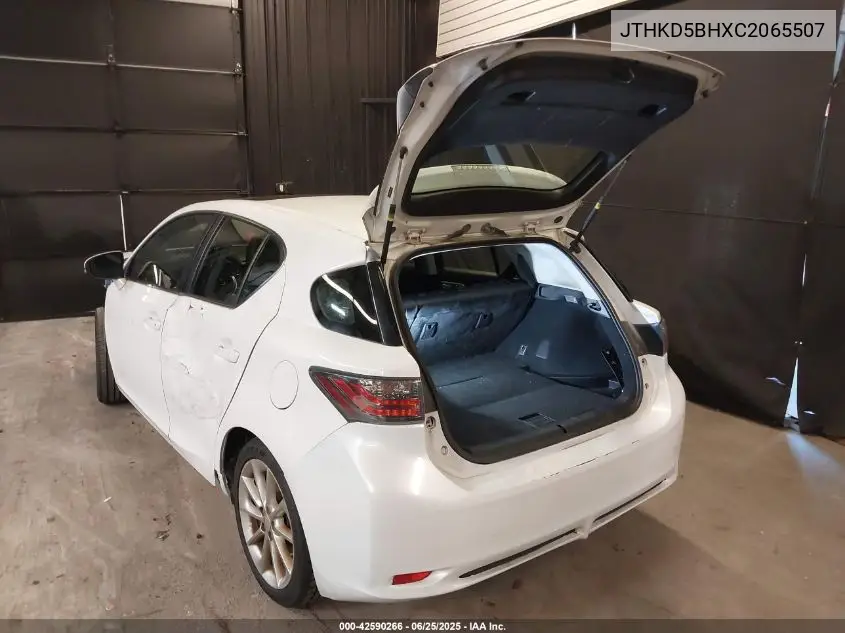 2012 Lexus Ct 200H Premium VIN: JTHKD5BHXC2065507 Lot: 42590266