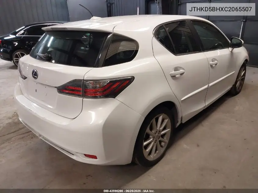 2012 Lexus Ct 200H Premium VIN: JTHKD5BHXC2065507 Lot: 42590266