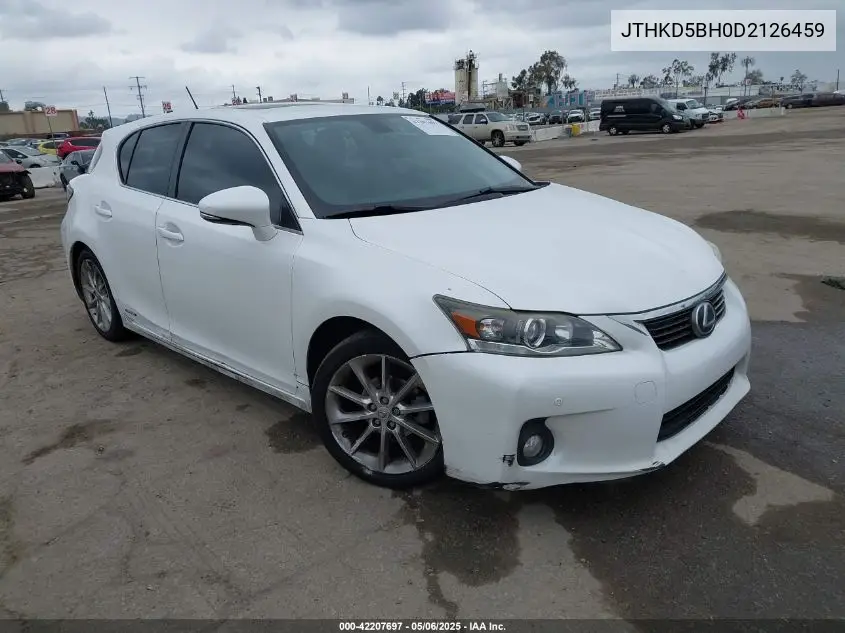 2013 Lexus Ct 200H VIN: JTHKD5BH0D2126459 Lot: 42207697