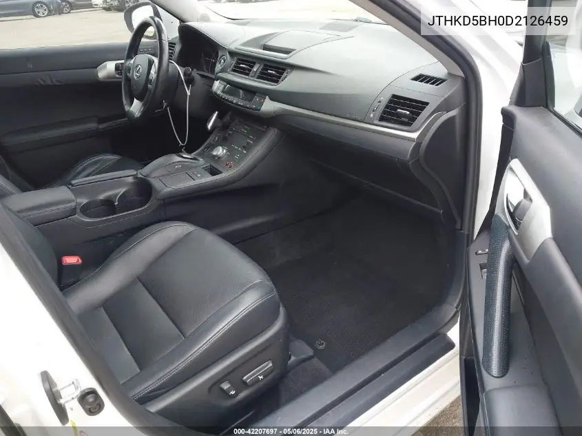 2013 Lexus Ct 200H VIN: JTHKD5BH0D2126459 Lot: 42207697