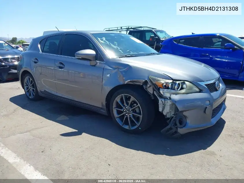 2013 Lexus Ct 200H VIN: JTHKD5BH4D2131308 Lot: 42565139