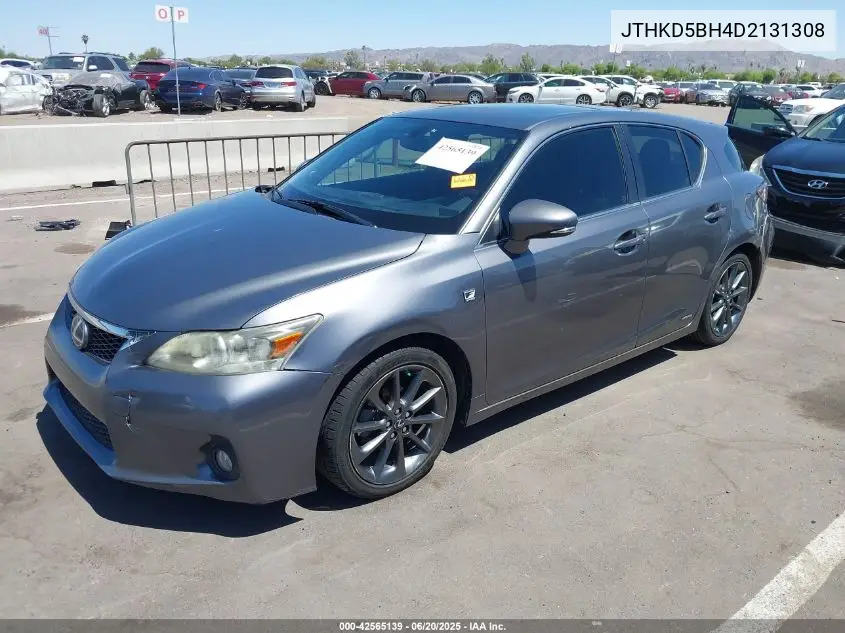 2013 Lexus Ct 200H VIN: JTHKD5BH4D2131308 Lot: 42565139