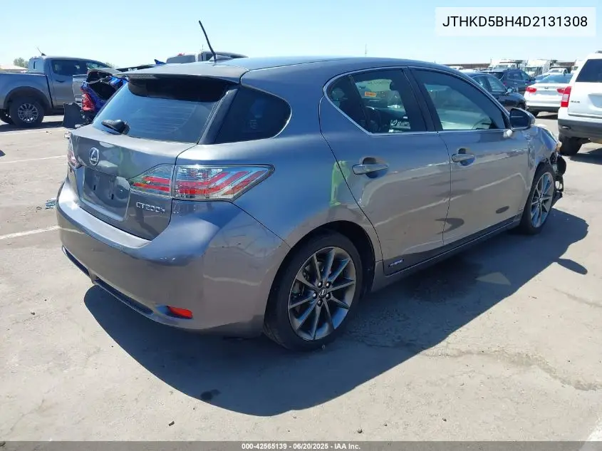 2013 Lexus Ct 200H VIN: JTHKD5BH4D2131308 Lot: 42565139