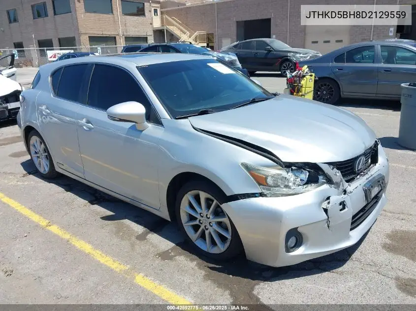 2013 Lexus Ct 200H VIN: JTHKD5BH8D2129559 Lot: 42592775