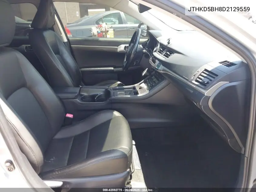 2013 Lexus Ct 200H VIN: JTHKD5BH8D2129559 Lot: 42592775