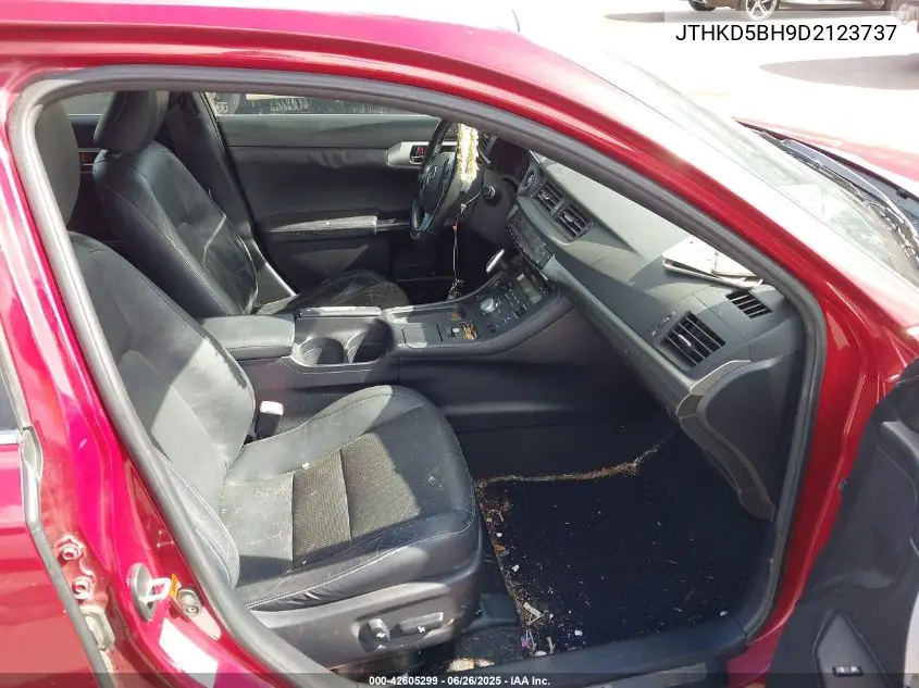 2013 Lexus Ct 200H VIN: JTHKD5BH9D2123737 Lot: 42605299